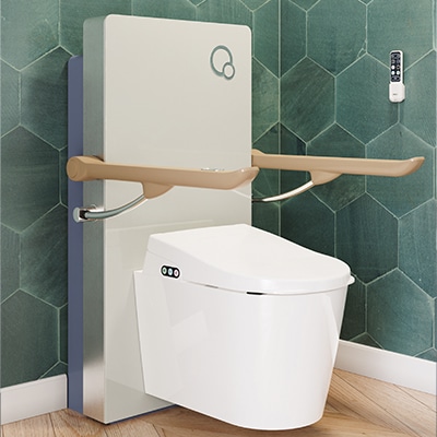 WC lavant Up & Down — réalisation BBF Distribution SA